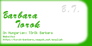 barbara torok business card